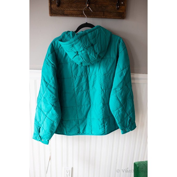 Free People Pippa Packable Pullover Puffer Jacket Small Teal - Picture 6 of 7
